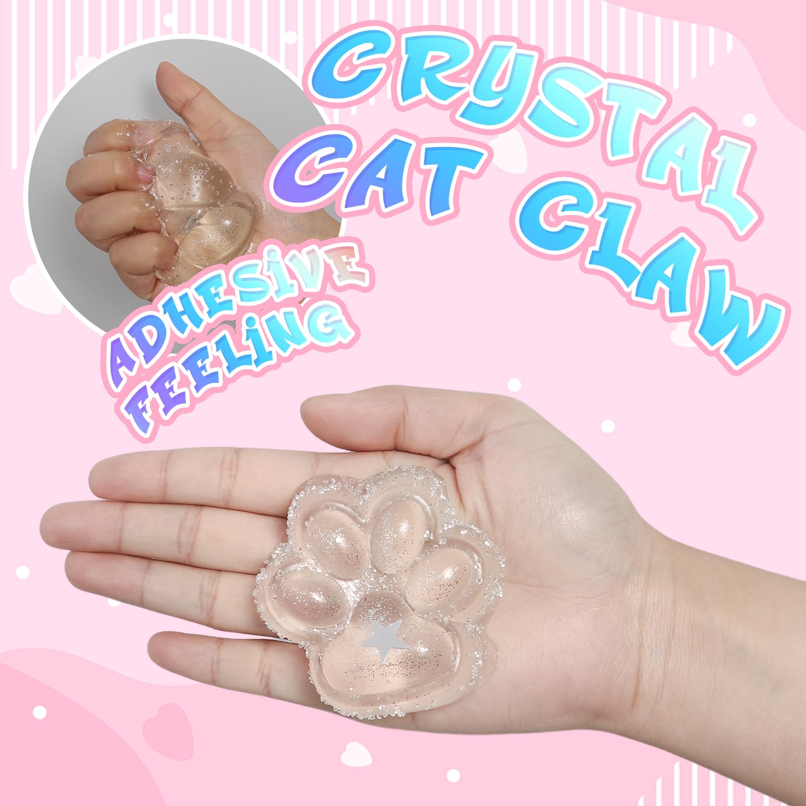 JIACAI cat paw squeeze toy in flexible shape for focus