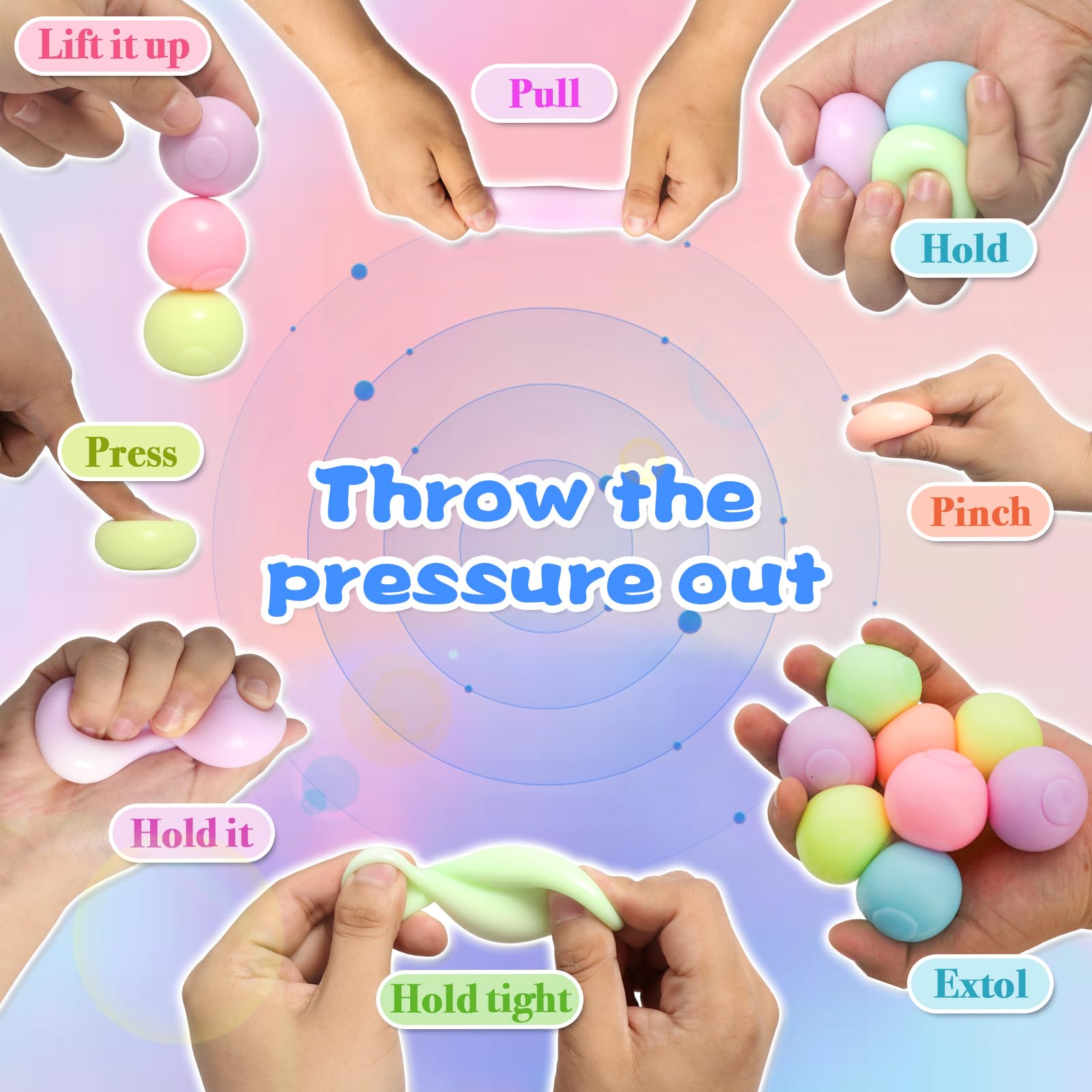 JIACAI Lumi Ball sticky-wall play promotes calm focus during activities.