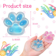 JIACAI 2pcs cat paw squishy pack, playful gift for kids and teens.