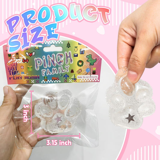 JIACAI squishy paw toy close-up showing soft texture and elasticity