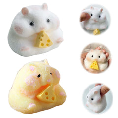 JIACAI two-piece squishy hamster toy pack for stress relief