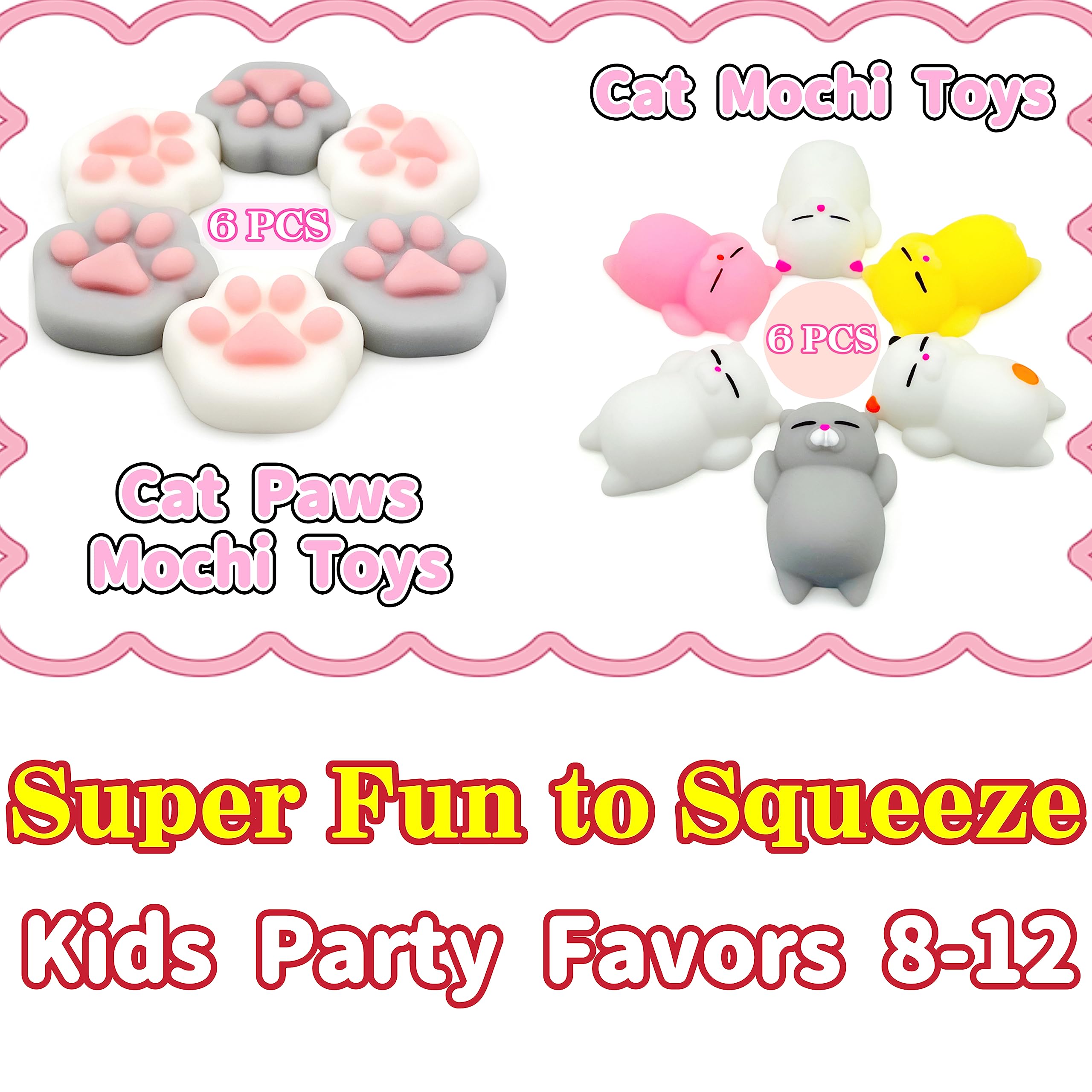 JIAHO cat paws mochi toy party favors, perfect Easter basket addition