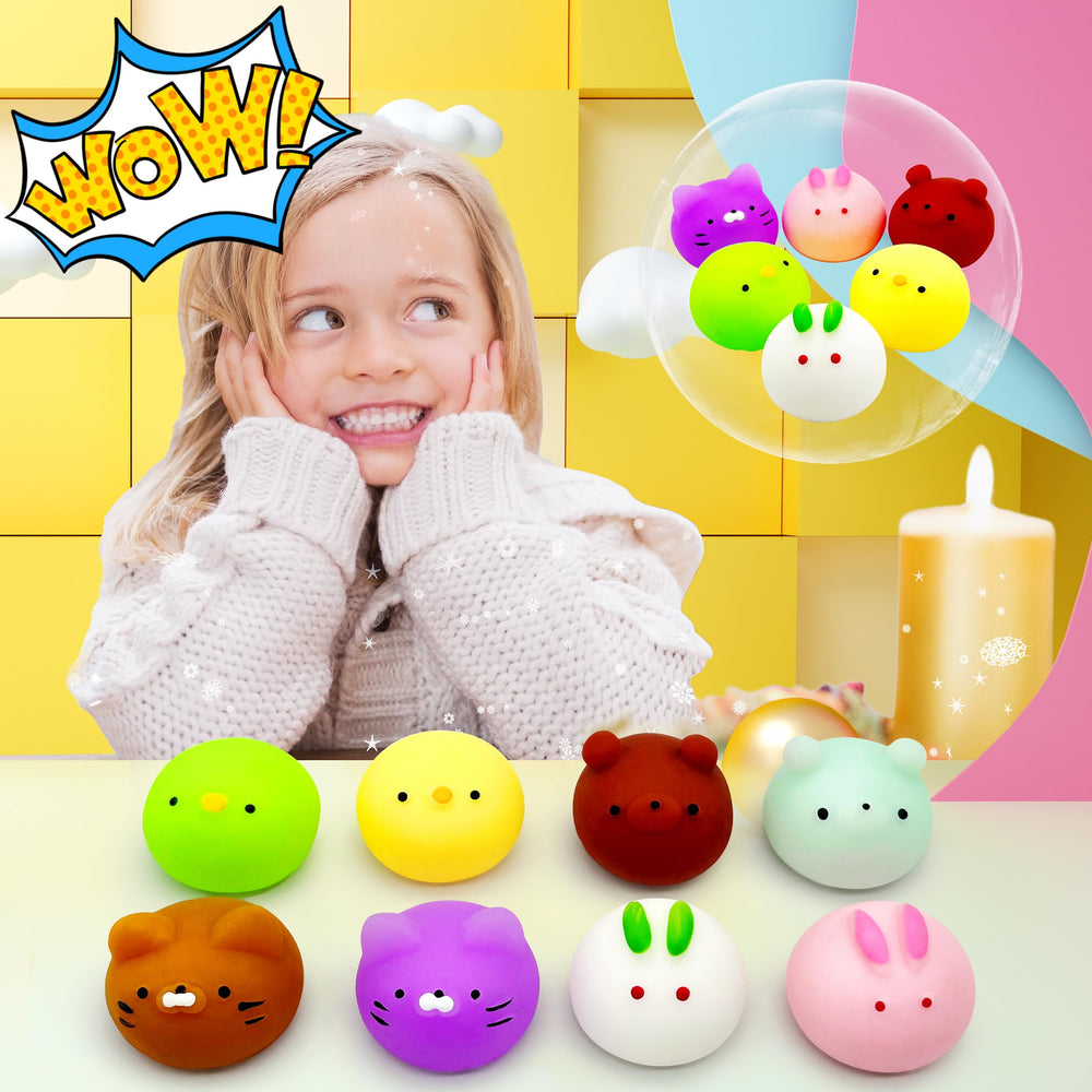 JIAHO Mochi cats squishy toy cute desk decor and squeeze play