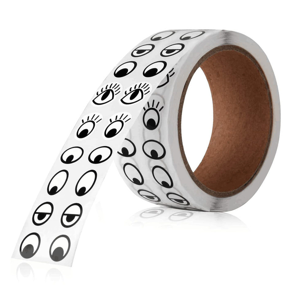 JIAKAI eye stickers roll close-up for quick DIY projects.