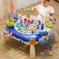 Jiakora magnetic fishing game board with detachable stand ready for playtime
