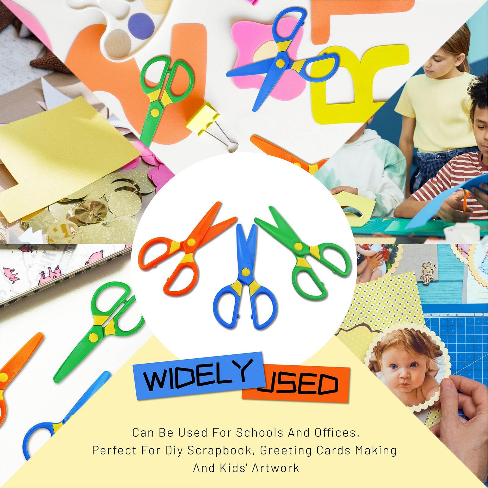 JIALEEY classroom crafts encourage creativity and safe projects with these scissors