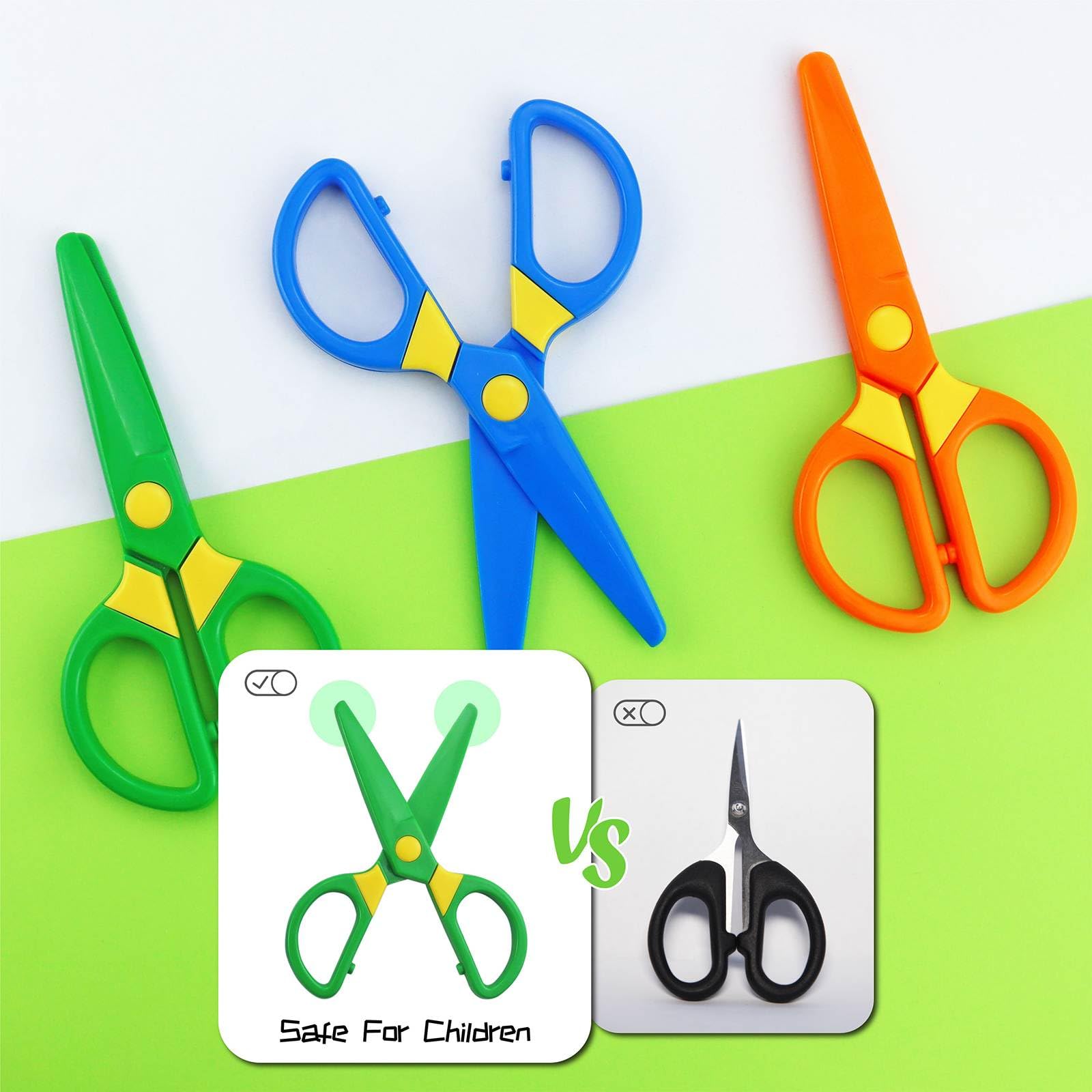JIALEEY kids cutting practice improves fine motor skills for home or classroom
