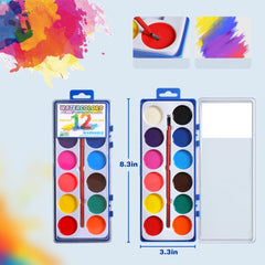 JIANERSHE 24-pack includes brushes for immediate painting fun.