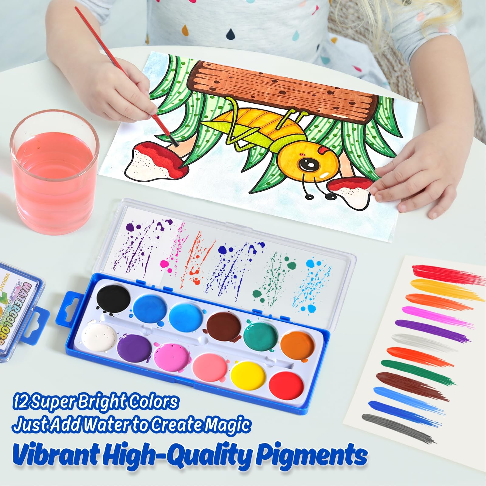 JIANERSHE vibrant colors blend smoothly for creative mixing.