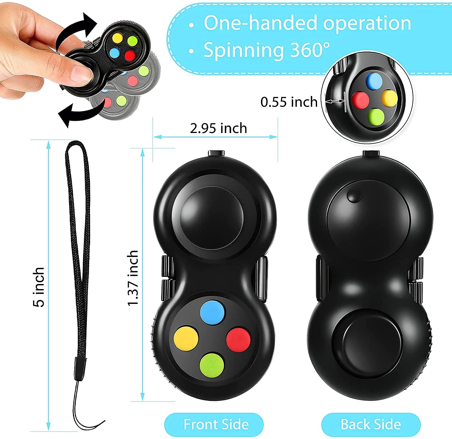 JIANGRUI Mesh and marble fidget toy two adds variety.