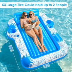 Extra-large sunbathing float designed for two people.