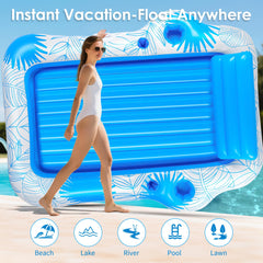Premium PVC material with UV protection for outdoor use.