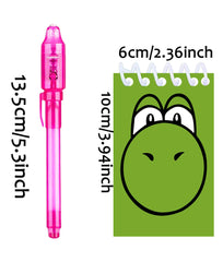 Jiaoohoo mini Super Bros notepads pair with pens for discreet notes.