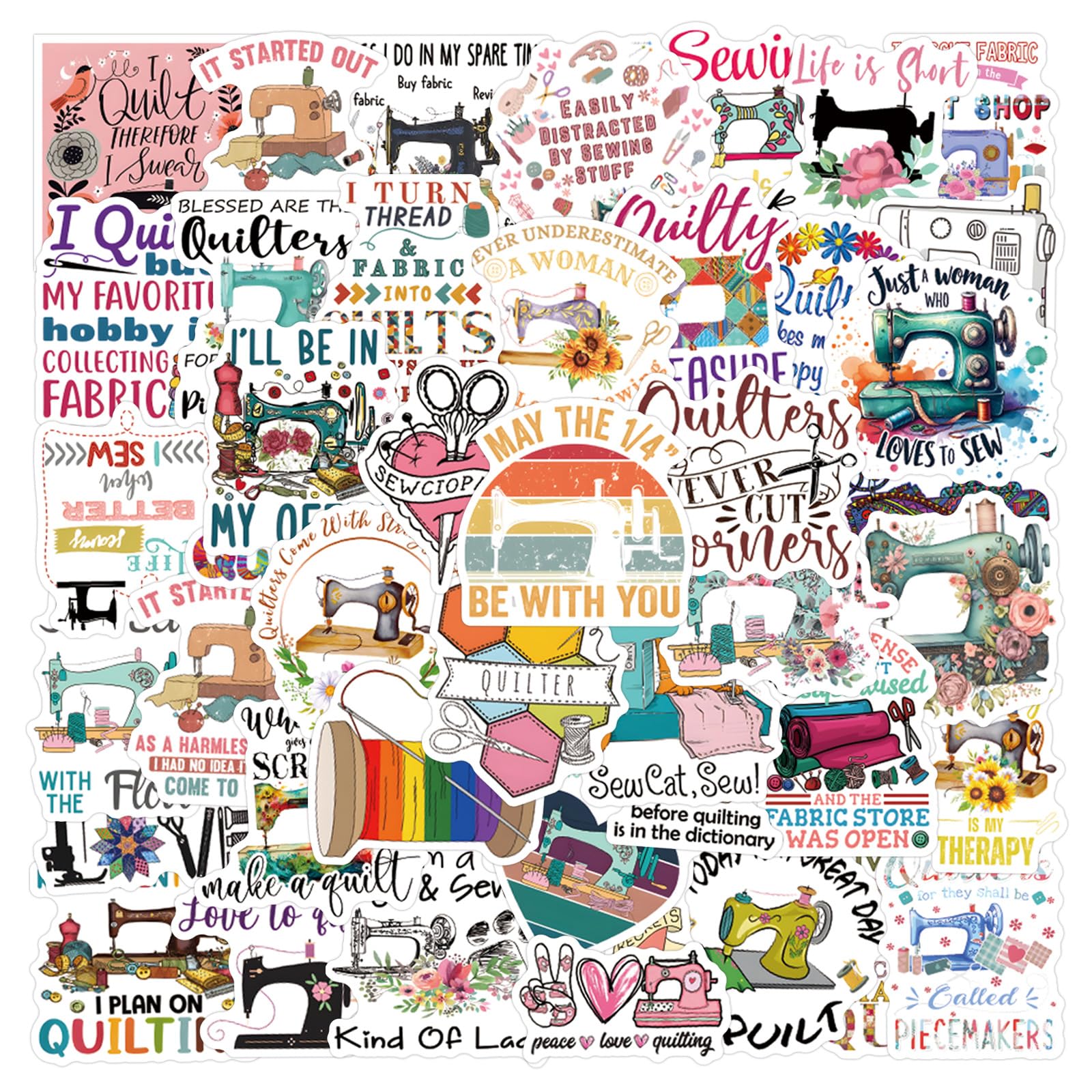 Jictegb sewing stickers on laptop for vibrant, durable DIY decor