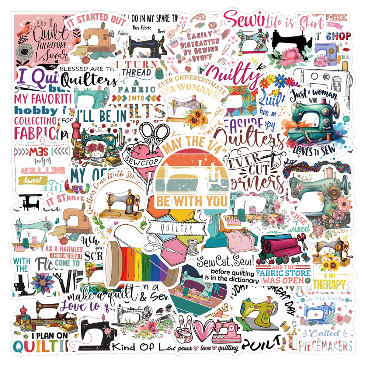 Jictegb sewing stickers on laptop for vibrant, durable DIY decor
