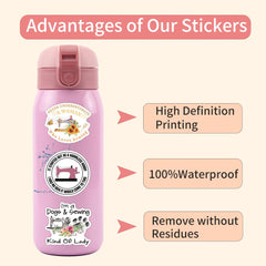 Jictegb sewing stickers on luggage for easy personal flair