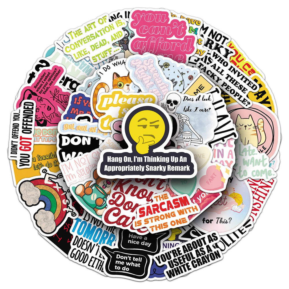 Jictegb Snarky Stickers collection enhances planning and journaling.