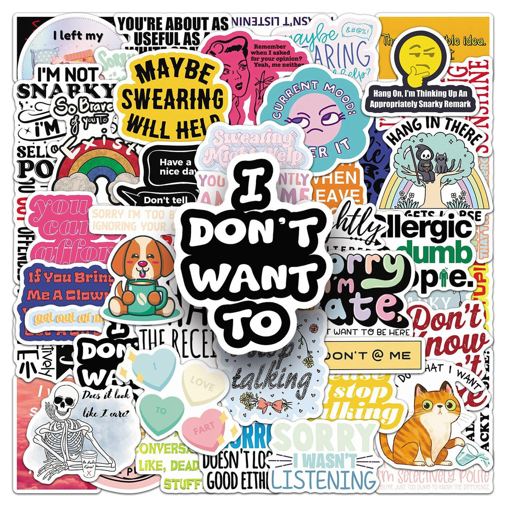 Jictegb Snarky Stickers for journals spark creativity and organization.