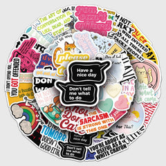 Jictegb Snarky Stickers for students support daily study motivation.