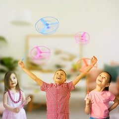 JIEOU Colorful rotating helicopter adds excitement to outdoor playtime