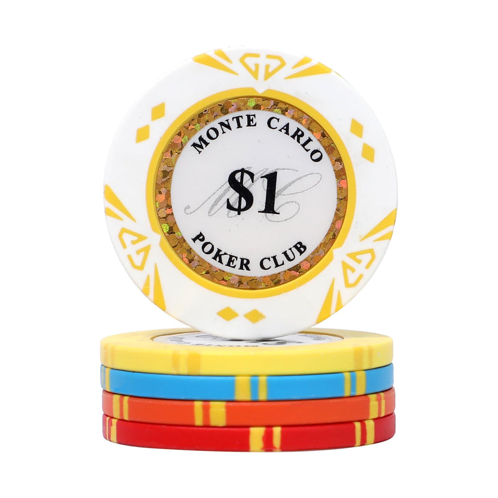 JIESITE chips with ten color denominations for quick value recognition.