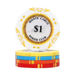 JIESITE chips with ten color denominations for quick value recognition.