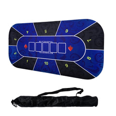 JIESITE poker mat non-slip bottom keeps it stable on any table for confident play.