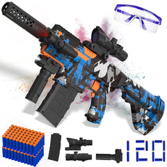 JIFTOK automatic foam blaster sniper with scope for accurate backyard battles