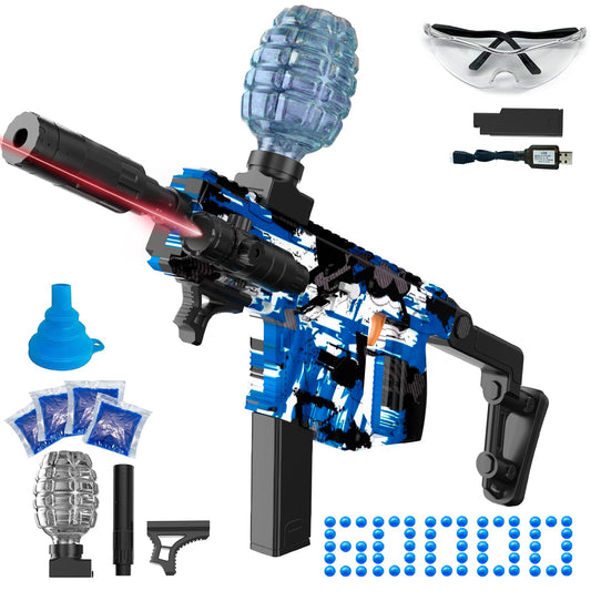 JIFTOK electric gel ball blaster blue for high-speed outdoor action.
