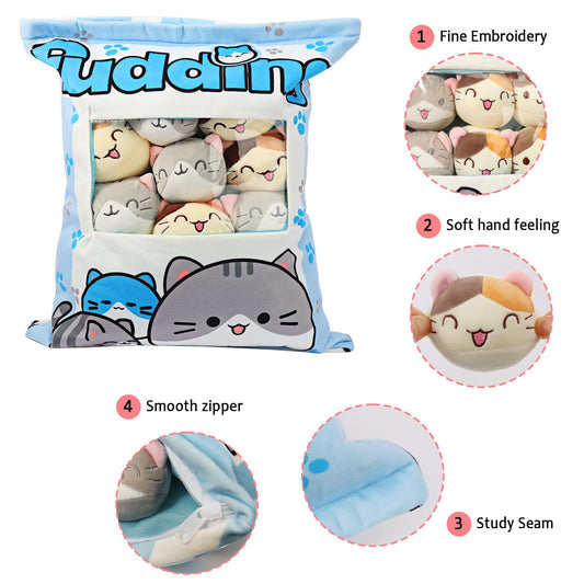 JILPAK kawaii plushies showcasing skin-friendly fabric for cuddling