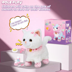 Jimate cat close-up fur texture emphasizes soft, safe materials suitable for toddlers