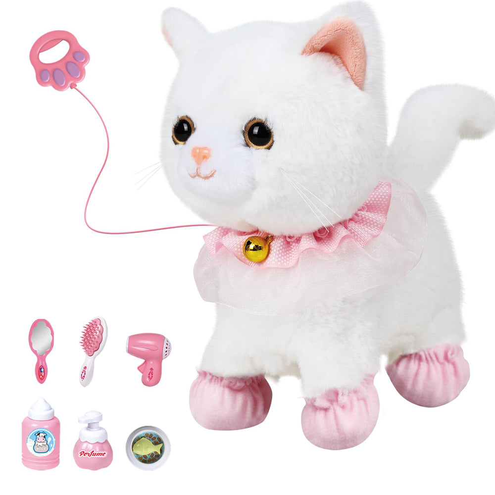 Jimate cat walking action with remote leash for engaging interactive play