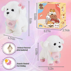 Jimate clap-activated puppy toy responding to voice cues during play