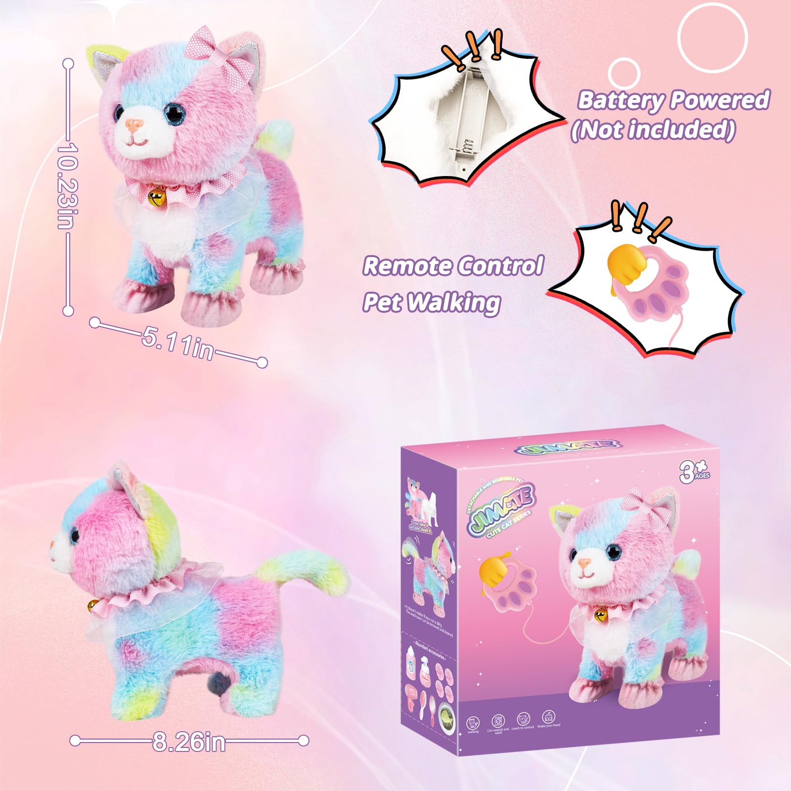 Jimate safe durable fur material for soft tactile play