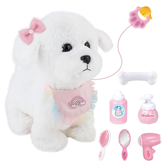 Jimate walking puppy toy with remote bark feature for interactive play indoors