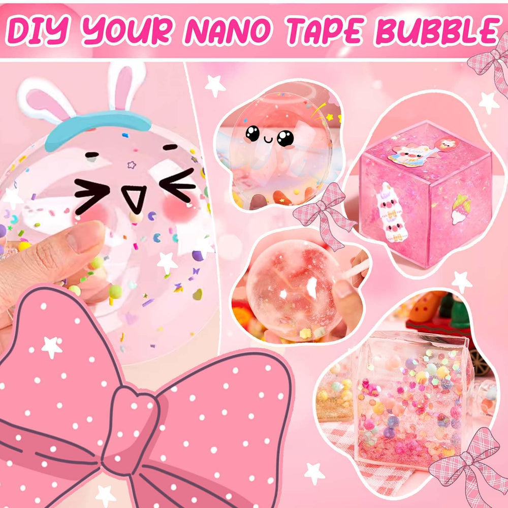 Jimcii Nano Tape Bubble Kit colorful-tape showcasing vibrant bubble colors