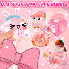 Jimcii Nano Tape Bubble Kit colorful-tape showcasing vibrant bubble colors