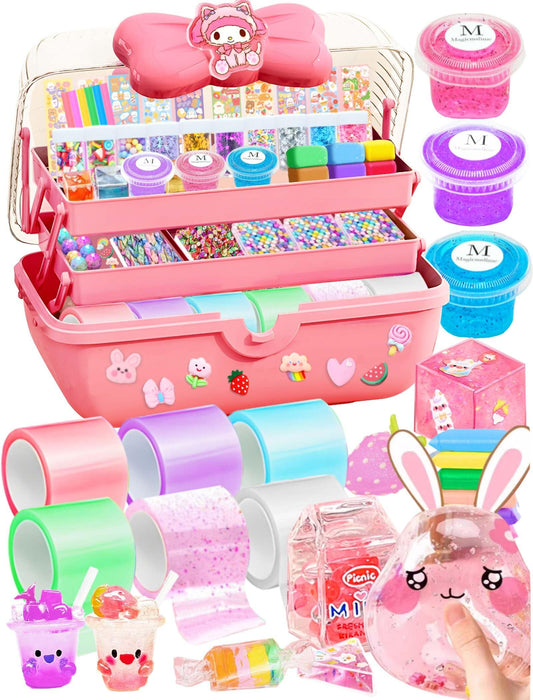 Jimcii nano tape bubble kit packaging highlights a kid-friendly gift set for creative play.
