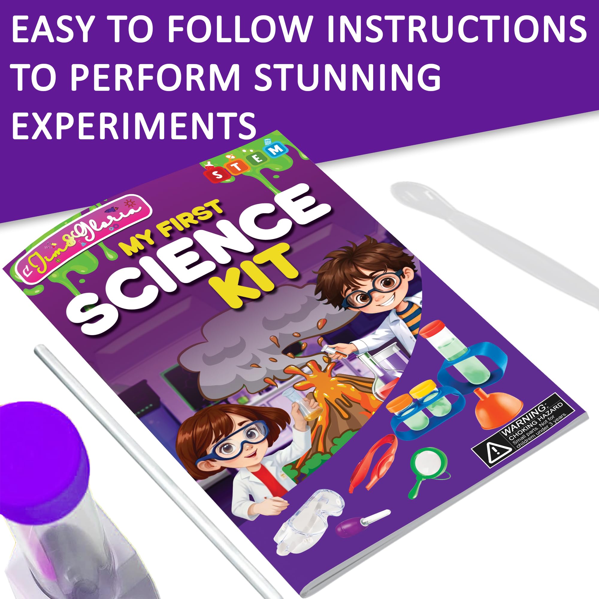 Jim&Gloria science kit instruction manual—clear steps for guided learning.