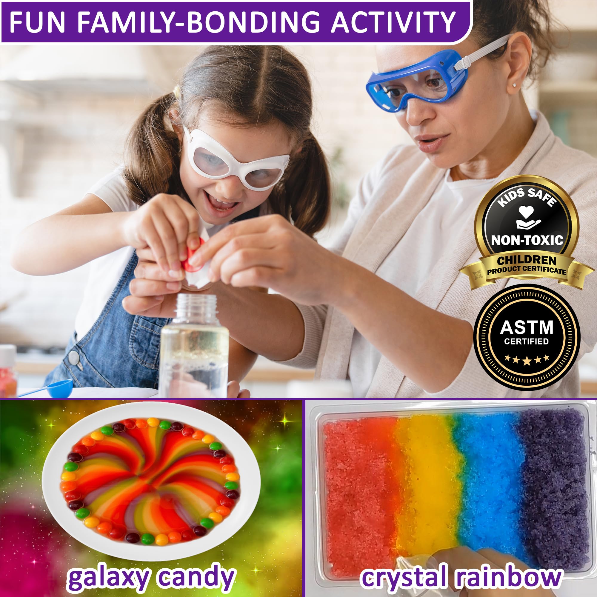 Jim&Gloria science kit test tubes—hands-on chemistry activities for kids.