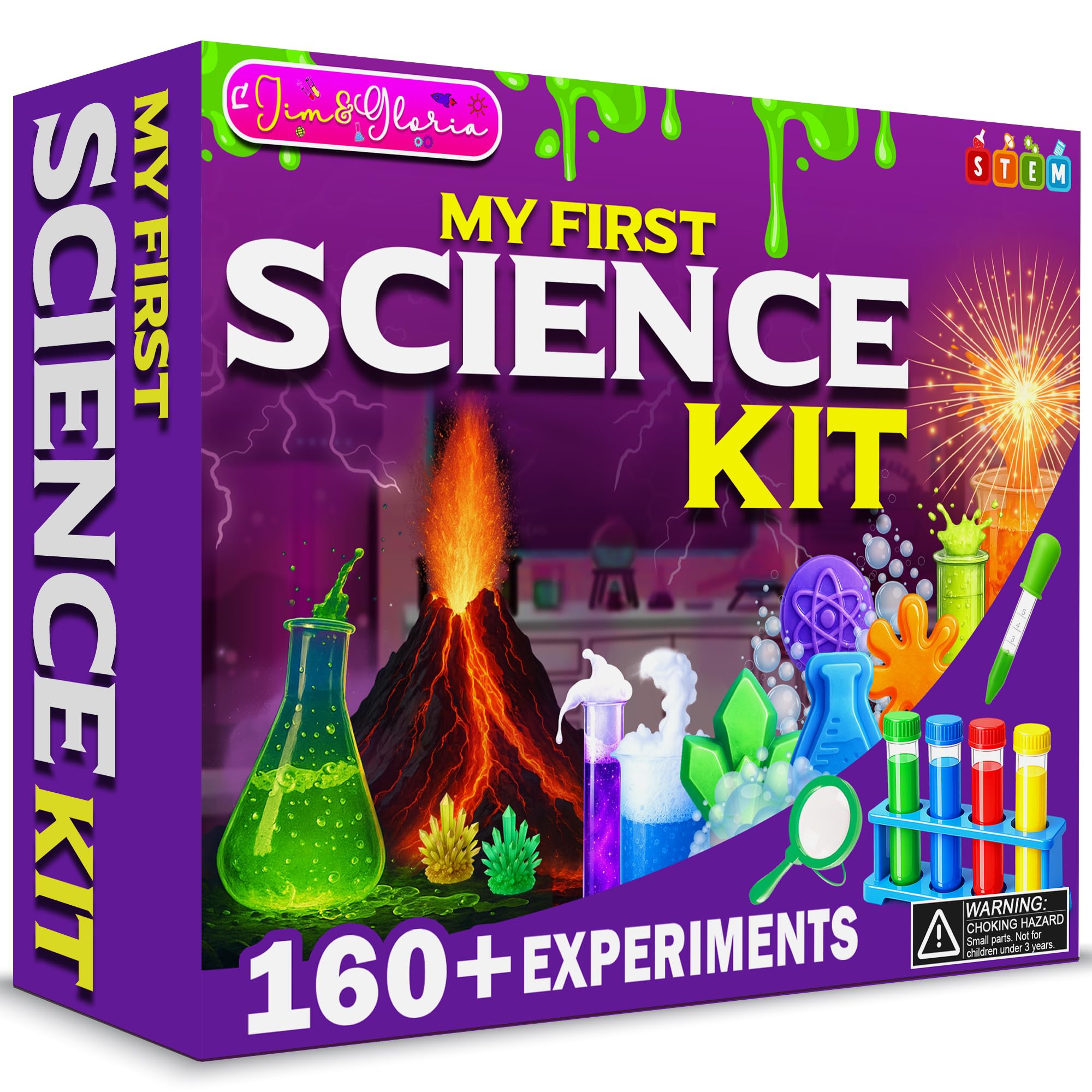 Jim&Gloria science kit volcano project—hands-on exploration for curious kids.