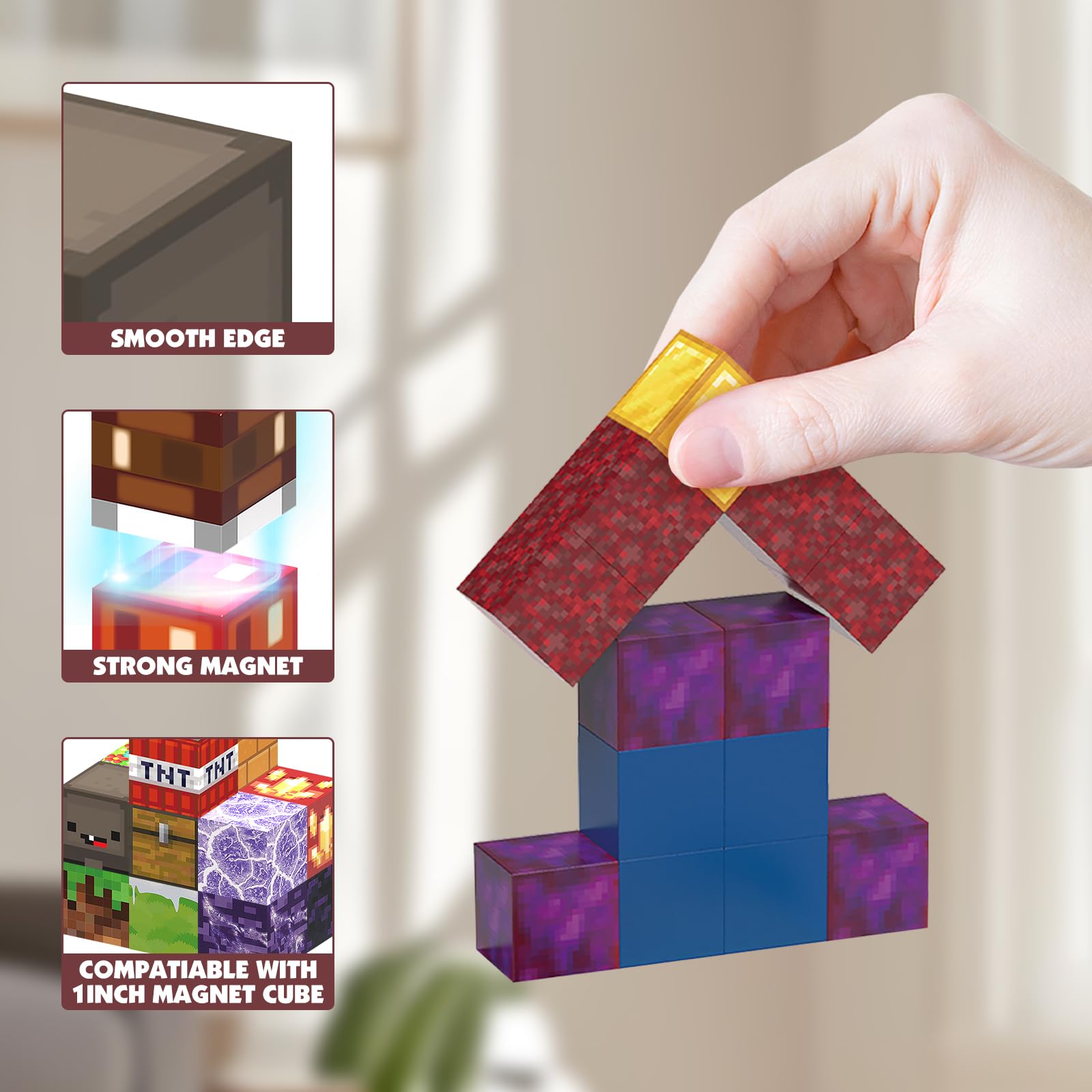 JIMI magnetic blocks are safe and durable for little hands.