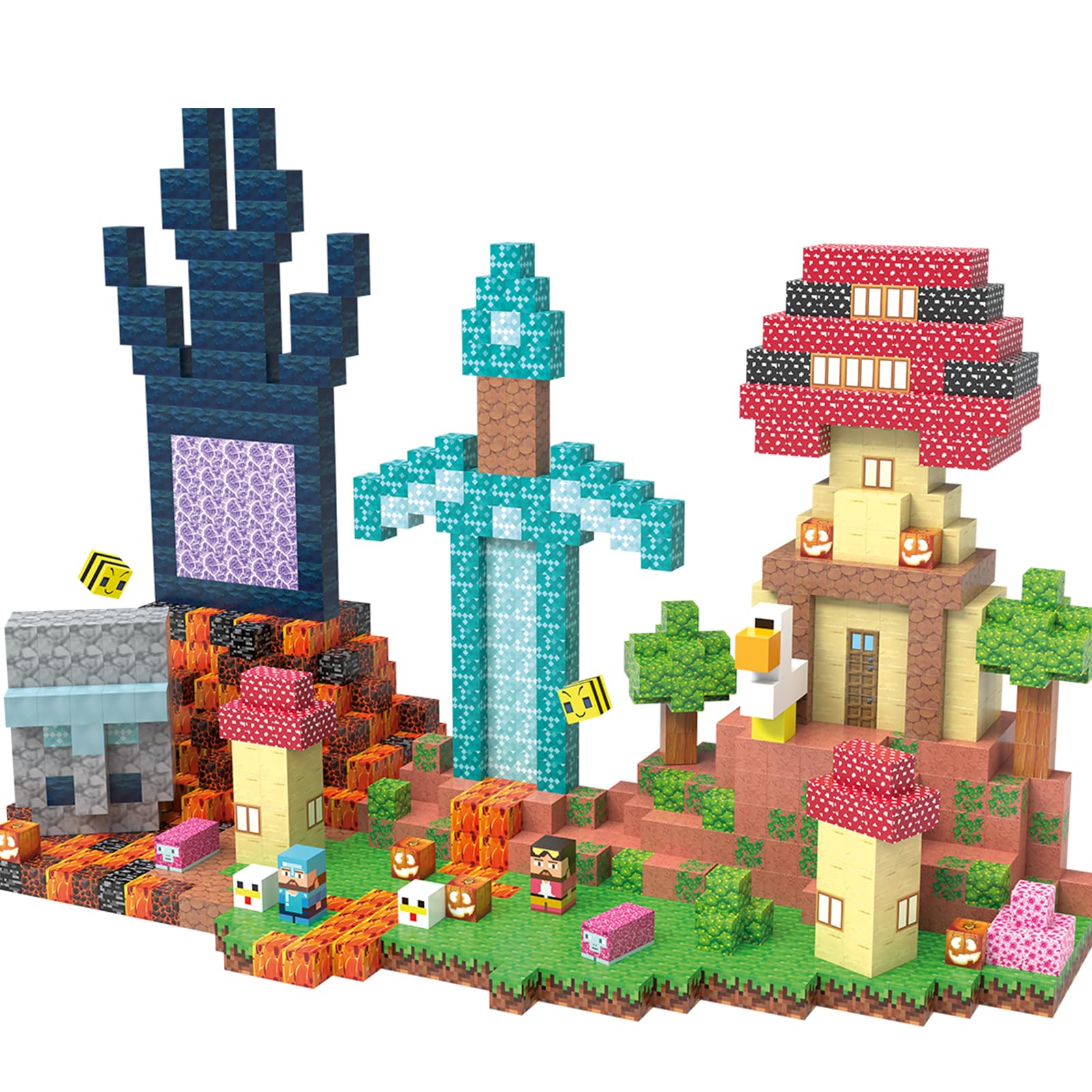 JIMI magnetic blocks 150-piece set for creative STEM building and open-ended play.