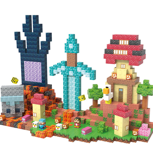 JIMI magnetic blocks 150-piece set for creative STEM building and open-ended play.