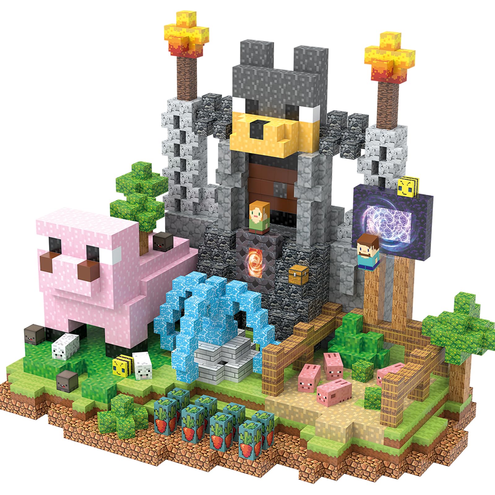 JIMI magnetic blocks 1inch cubes enable open-ended play and STEM exploration.