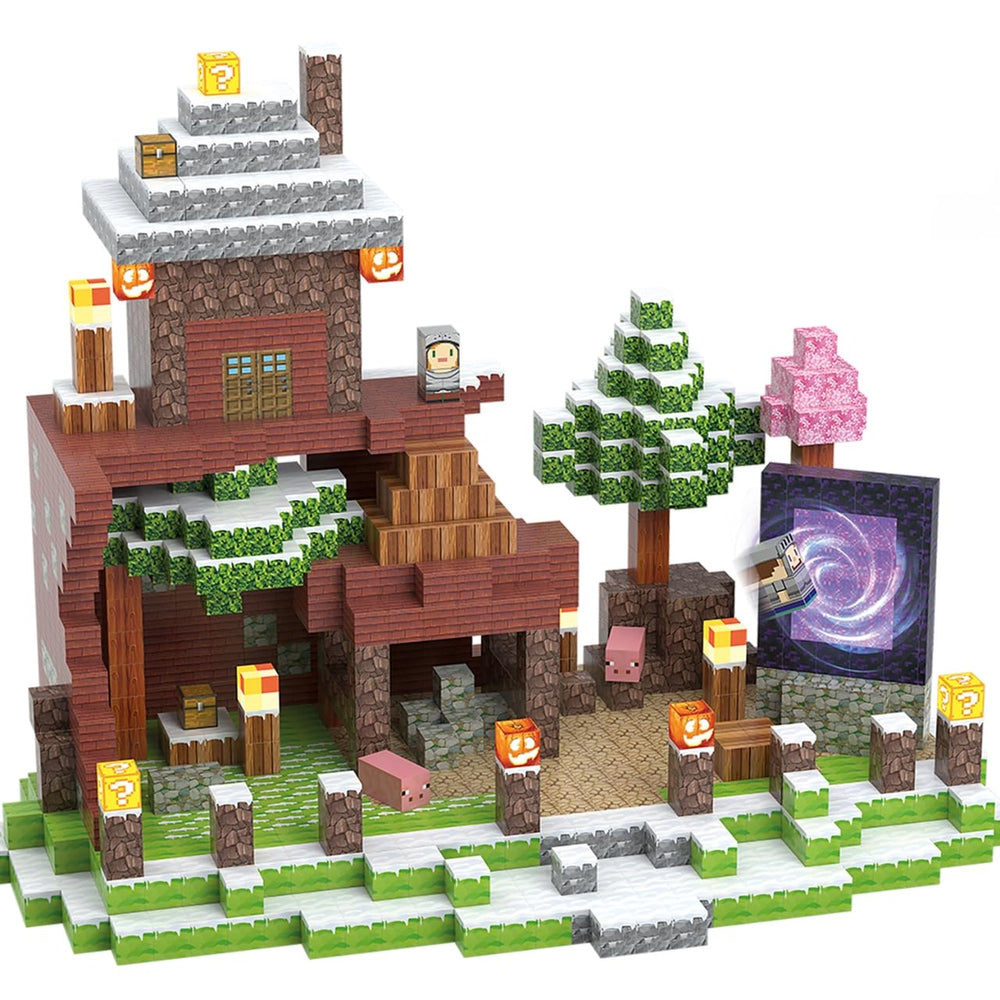JIMI magnetic blocks enable imaginative scene-building play that sparks creativity.