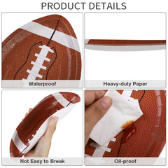 JimysCo ADXCO football plates closeup showing sturdy texture.