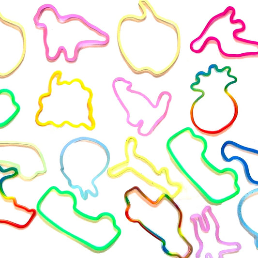 JimysCo Wexbi Bandz glitter blue dinosaur bracelets for party favors