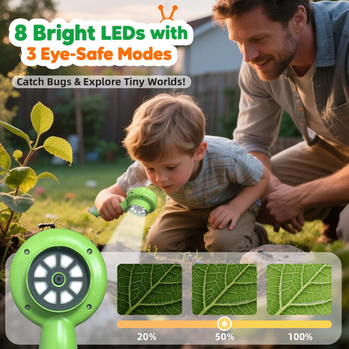 JIMZOO complete explorer kit includes bug catcher, slides, and manual.