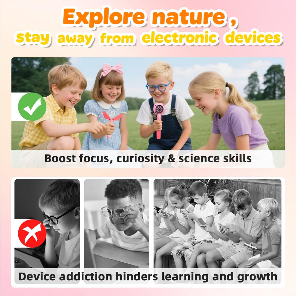 Jimzoo Digital Microscope with 64GB storage—capture and save discoveries.